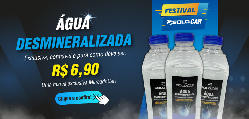 Água desmineralizada Solocar